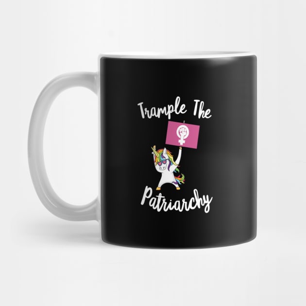 Feminist Unicorn Trample The Patriarchy Activist Flag Resist by Shirtsurf